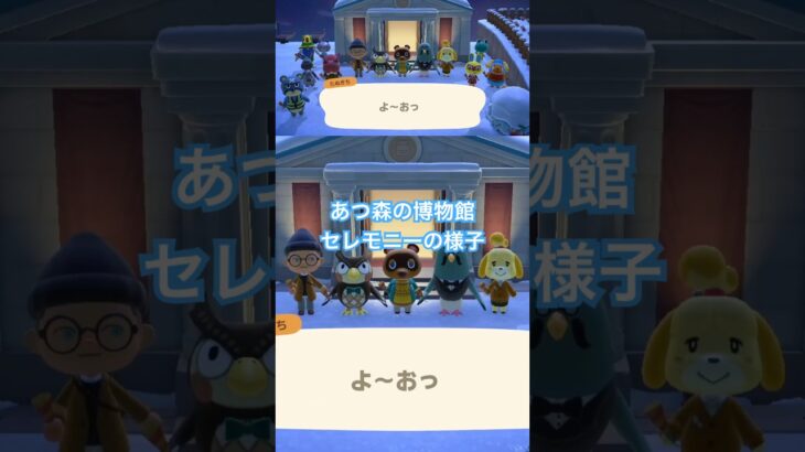 【あつ森】博物館にカフェができたのでセレモニーに参加し、シャッターチャンスを逃さなかったよ…！ #あつ森 #あつまれどうぶつの森 #どうぶつの森 #あつ森実況 #あつ森ライブ #シャッターチャンス