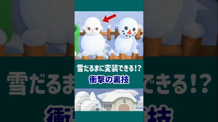 【あつ森】雪だるまに変装できる衝撃の裏技【小ネタ】【あつまれ どうぶつの森】#あつ森 #あつまれどうぶつの森