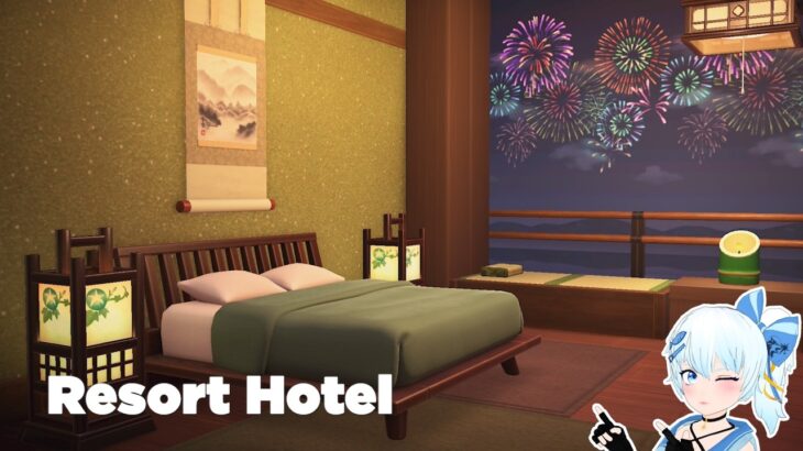 和風モダンを使った「高層階な部屋」【あつ森】