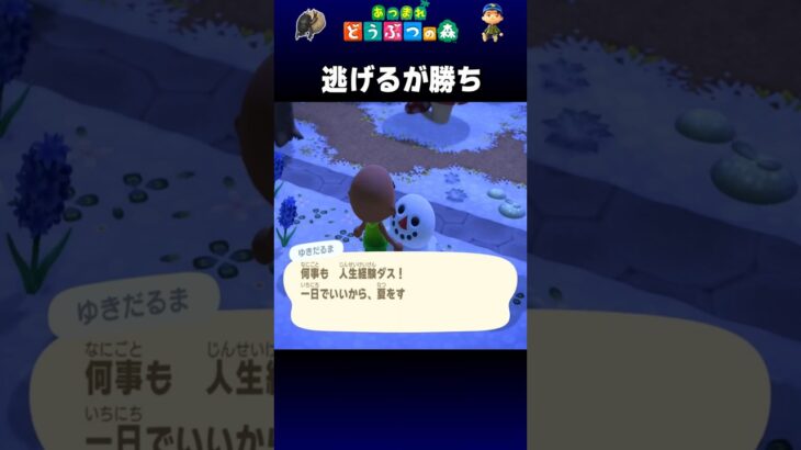 【あつ森】逃げるが勝ち