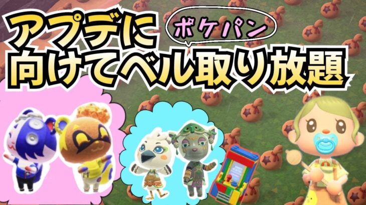 【あつ森実況】アプデ直前ベル取り放題！参加型！【初見さん歓迎！】