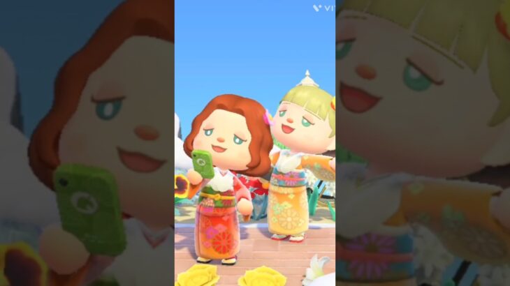 【あつ森日常】成人式✨#あつ森#あつ森vlog #成人式#振袖#オオカミ住人