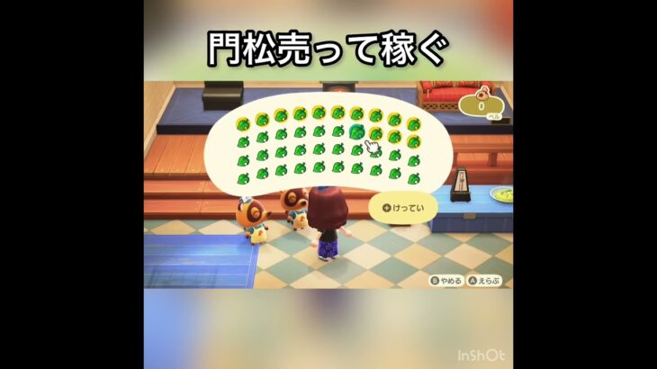 【あつ森】門松売ってベル稼ぐ　#vlog #あつ森 #あつまれどうぶつの森 #こはくちゃんねる2424