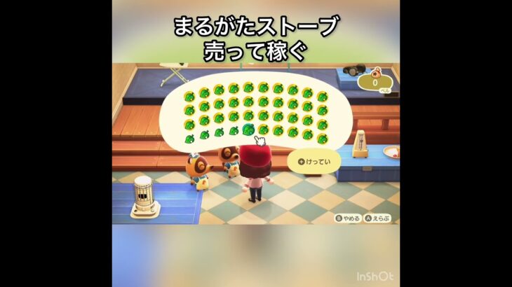 【あつ森】まるがた売ってみた　結果　ベル稼ぐ　#vlog #あつ森 #あつまれどうぶつの森 #こはくちゃんねる2424