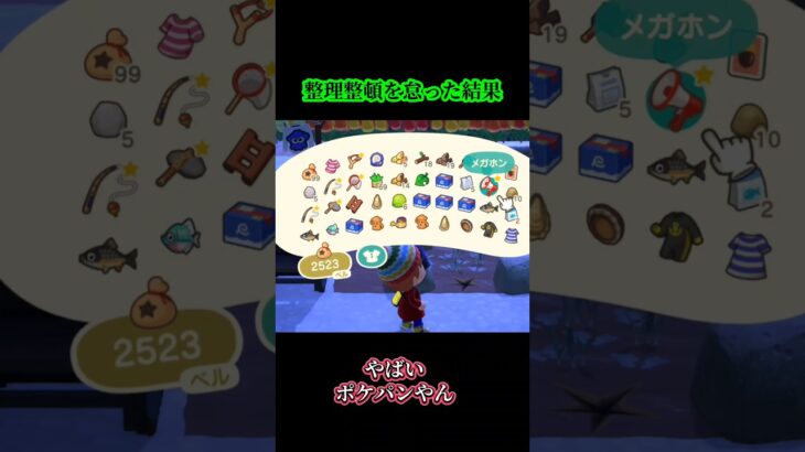 【あつ森】何があるか分からんのでマメに整理しましょうw #あつ森 #整理収納 #あつまれどうぶつの森
