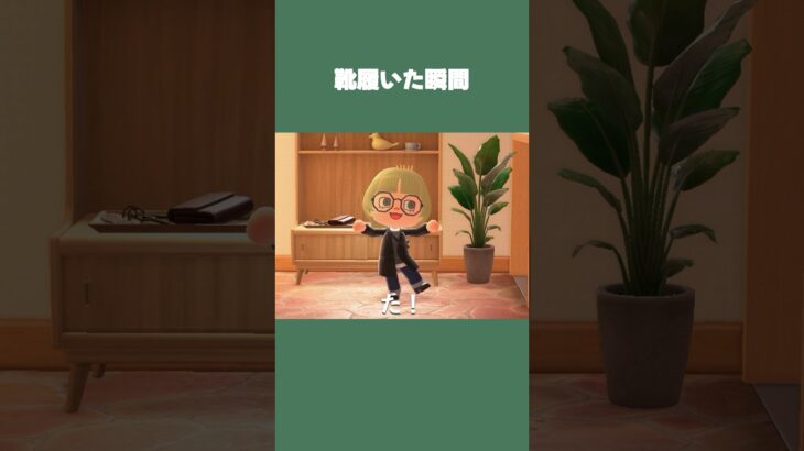 【あつ森】なぜいつも靴を履いたあとに忘れ物に気づくのか…w #daily #日常 #あつ森 #あつまれどうぶつの森 #shorts