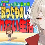 【あつ森】1週間あつ森で取れた物しか食べれない生活 -1日目-【新人vtuber / 弐十】
