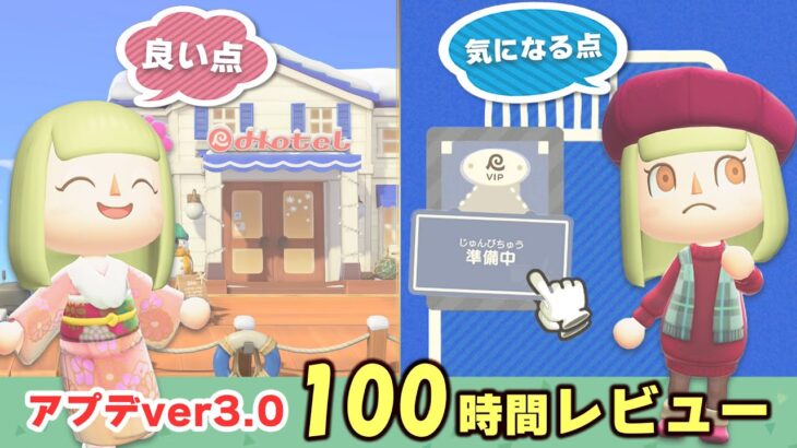 【あつ森】ここが特に最高だった！アプデ後100時間以上プレイして感じた良い点と気になる点をがっつり語る！【あつまれどうぶつの森 レビュー】