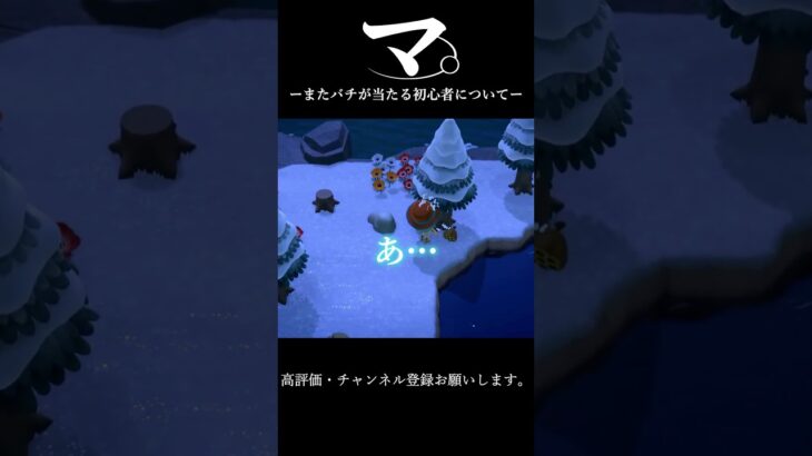 【あつ森】ーマ。またバチが当たる初心者についてー(3日目)#あつ森 #あつまれどうぶつの森 #あつ森初心者