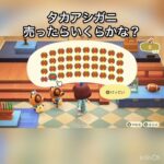 【あつ森】タカアシガニを40個売ったら4480000ベル稼げた　結果　ベル稼ぐ　#vlog #あつ森 #あつまれどうぶつの森 #こはくちゃんねる2424