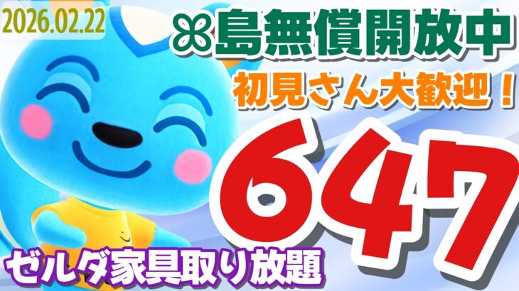 【あつ森】初見さん歓迎です　「647ベル」の島開放中！【カブ価】【あつ森 参加型】
