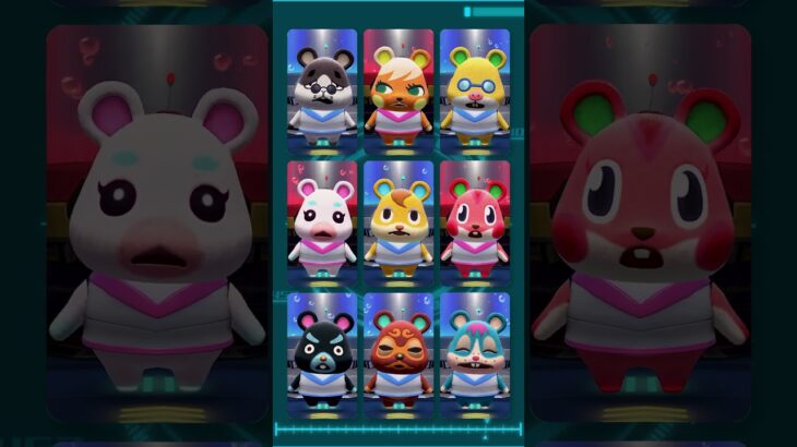 【けけロイド】宇宙で歌う全ハムスター9種類 #あつ森 #けけアイドル #animalcrossing #あつまれどうぶつの森