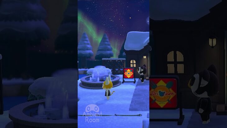 オーロラを見る夜🌙 オルゴールと眠る｜あつ森【ACNH】