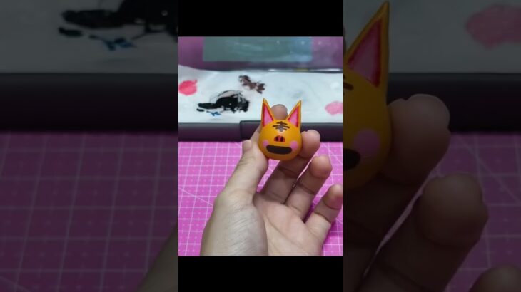 Animal Crossing Tabby Clay Tutorial part 2 |【あつ森】トラこ　作り方　粘土 #acnh #clayart #claytutorial #tabbycat