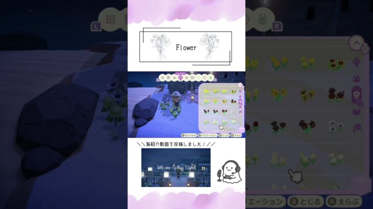 Flower💐🤍garden #animalcrossingnewhorizons #acnh #あつ森 #あつまれどうぶつの森