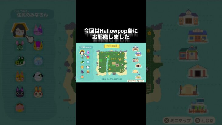 ゆめみの旅～Hallowpop島編～ #あつ森 #あつまれどうぶつの森 #あつ森好きな人と繋がりたい #animalcrossing #ゆめみ #おかめなっ島 #acnh #hallowpop島