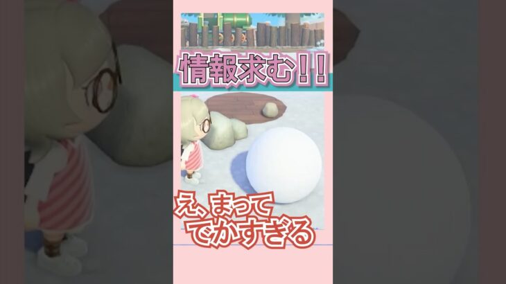 こんなデカいの初めて見た【あつ森】 #Shorts #あつ森