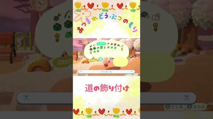 【あつ森】道の飾り付けするー！#あつ森 #acnh #shorts #あつまれどうぶつの森