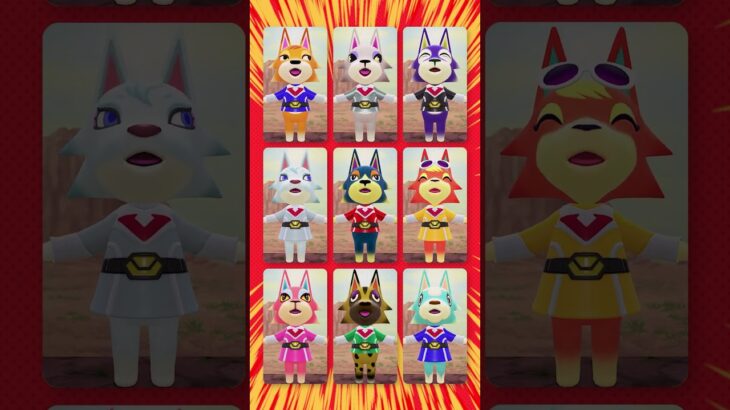 【ゆけ！けけライダー】オオカミ戦隊！いざ参上！ #あつ森 #けけアイドル #animalcrossing #あつまれどうぶつの森