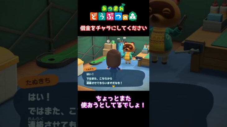 【おばちゃんのあつ森生活】借金をチャラにしてください　🌳あつ森初心者🌳 #あつまれどうぶつの森 #nintendo #animalcrossingnewhorizons #ショート動画