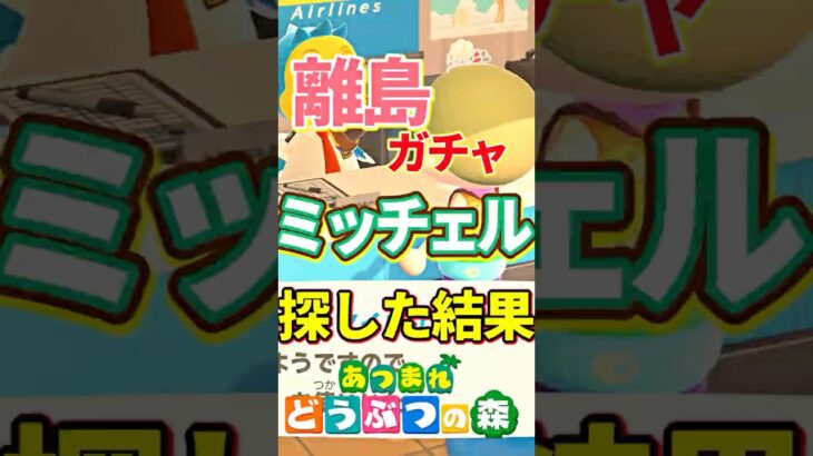 大本命のミッチェル探しに離島ガチャした結果！？【あつ森】#shorts