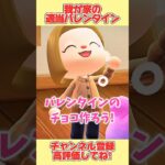 我が家の適当バレンタイン！#あつ森 #あつまれどうぶつの森 #shorts