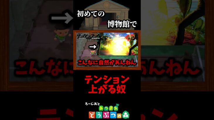 初めての博物館に浮かれてしまう俺【あつまれ どうぶつの森】#shorts