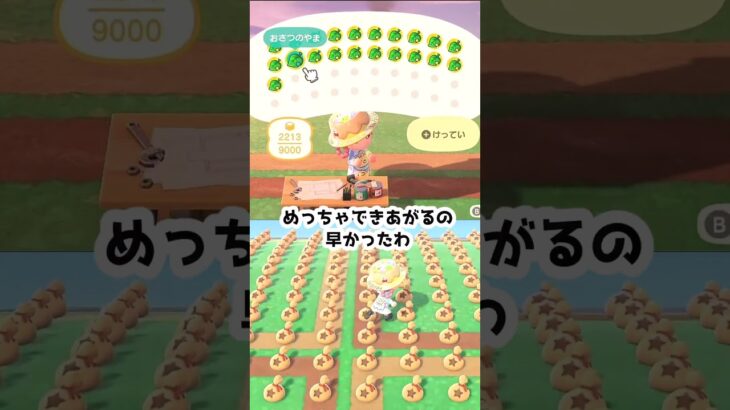 【あつ森】≪switch版アプデ≫　1億6000万ベル分のおさつのやま　　　　　　　　　　　　　　　　　　　　　　　　 #ゆっくり実況　 #あつ森