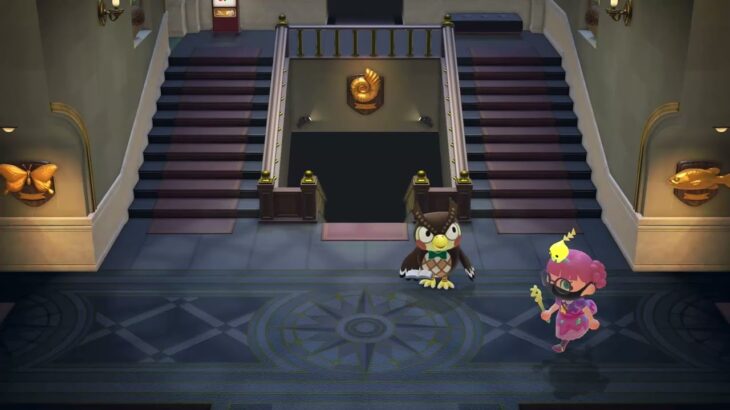 #あつ森  博物館　マイル貯めとゼルダコラボの服に着替える