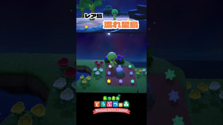 超レアな流れ星島についたよ【あつ森】