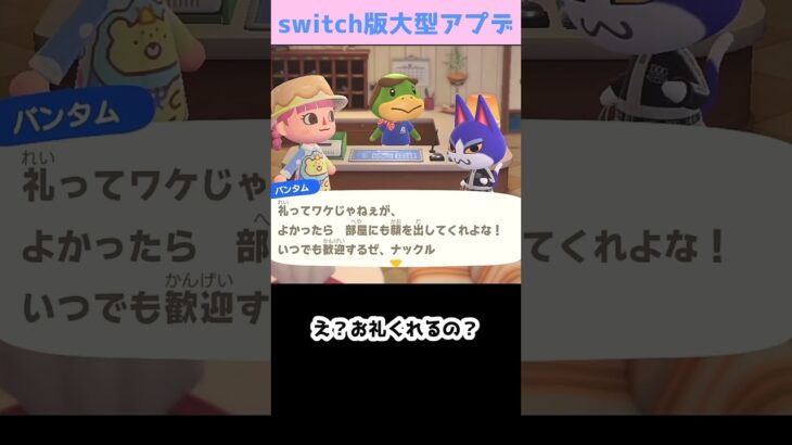 【あつ森】≪観光客≫　お礼は？　　　　　　　　　　　　　　 #あつまれどうぶつの森