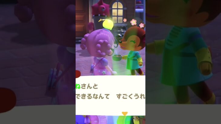 #あつ森  元住民のドレミたんが島に来てた〜