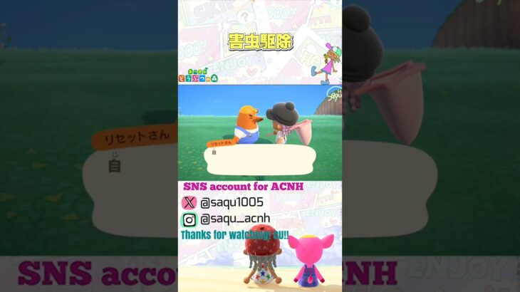 【害虫駆除】#あつ森好きな人と繋がりたい #アップデート