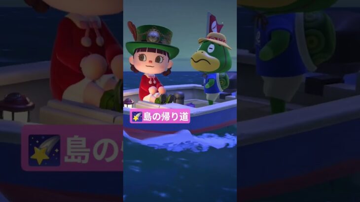 #あつ森 #あつまれどうぶつの森 #任天堂 #流星群島　#空　背景の空の色変わるの素敵