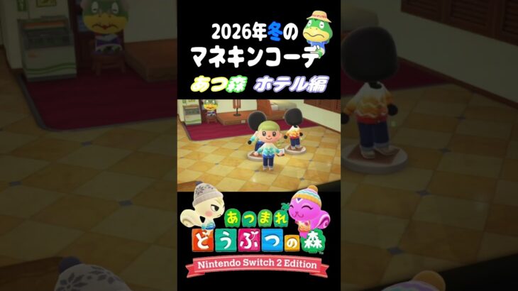 【あつ森】冬のマネキンコーデを考える！