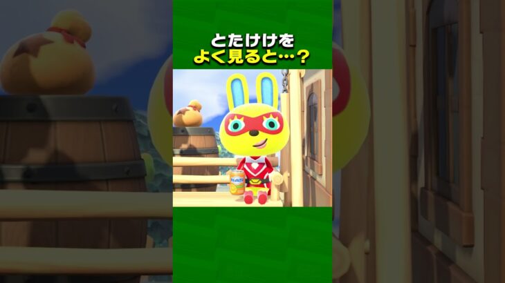 とたけけをよく見ると？【あつ森】