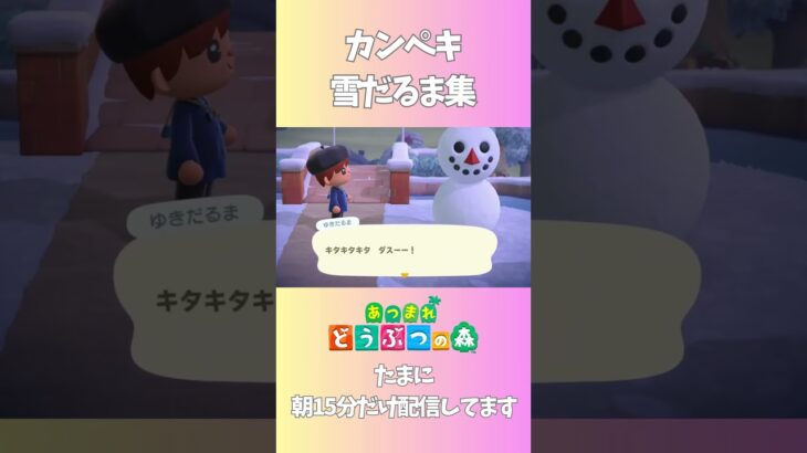 完璧雪だるま集 #あつ森