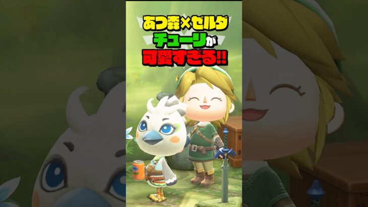 あつ森コラボで登場したチューリが可愛すぎる #あつ森 #ティアキン