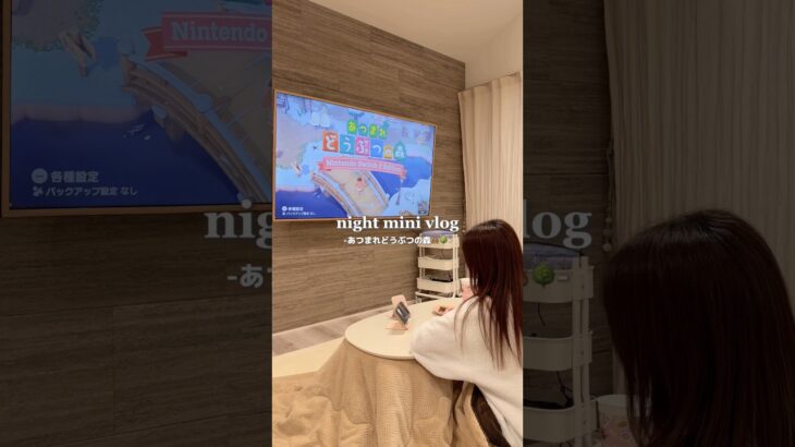 あつ森をやる深夜🌚 #vlog