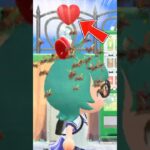 ハチの大群vsハートの体力回復 #あつ森 #あつ森アプデ