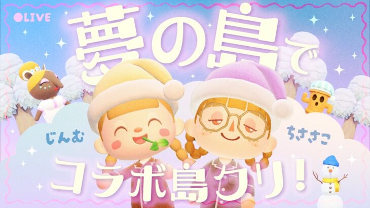 夢の島でコラボ島クリする‼️ withじんむさん(じんぼう)【あつ森配信】