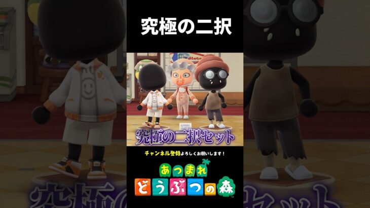 【あつ森】究極の二択を迫った結果ww