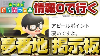 【あつ森】ネット掲示板にある情報0の夢番地行ったらヤバすぎたwww【あつまれどうぶつの森】実況