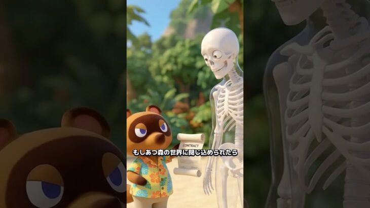 もしあつ森の世界に閉じ込められたら？ #1分でわかる #豆知識 #あつ森