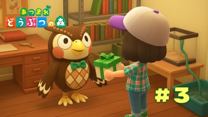 [あつまれどうぶつの森 #3]博物館の設立の準備。