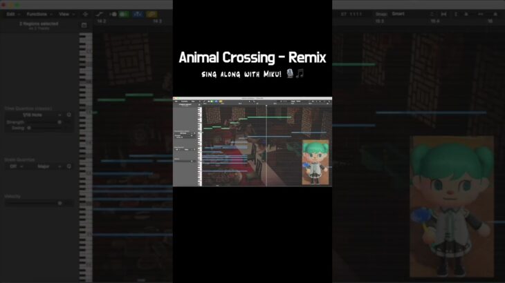 ‘Animal Crossing’ sing along with Miku! #初音ミク #あつ森 #animalcrossing #remix