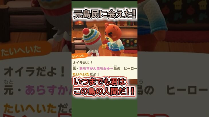 元住民が観光で来てくれた…！【あつ森】 #Shorts #あつ森