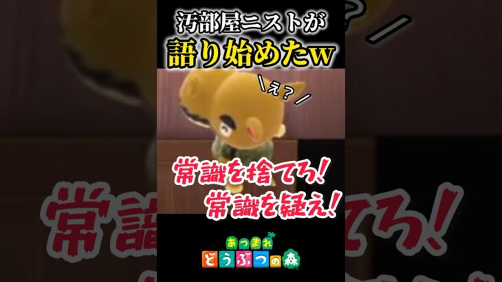 【困惑？】汚部屋ニストの語りを聞け！【あつ森/あつまれどうぶつの森/animal crossing】#shorts