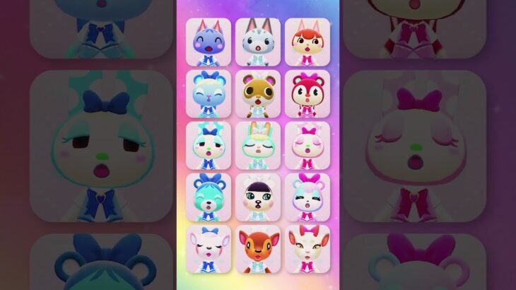 最強にかわいいあつ森のアイドルたち #あつ森 #けけアイドル #animalcrossing #あつまれどうぶつの森