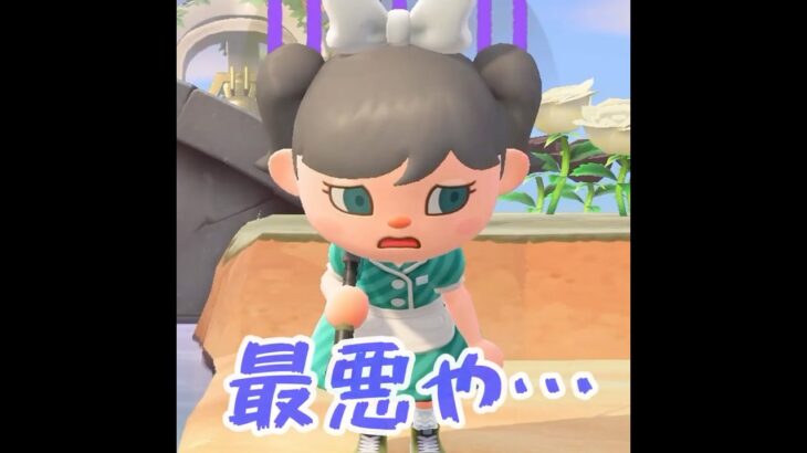 【あつ森】可愛い魚を釣りに行くがハプニングに？！ #shorts #あつ森 #あつまれどうぶつの森 #パティ